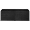 vidaXL Garden Planter Black 200x50x70 cm Solid Pinewood