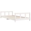 vidaXL Kids Bed Frame White 90x200 cm Solid Wood Pine