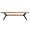 vidaXL Dining Bench Solid Acacia Wood and Steel 160x40x45 cm