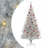 vidaXL Christmas Tree with 150 LEDs with Stand Silver 150 cm PET