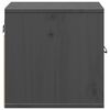 vidaXL Wall Cabinets 2 pcs Grey 31.5x30x30 cm Solid Wood Pine