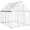 vidaXL Greenhouse with Base Frame Silver 224x169x195 cm Aluminium