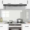 vidaXL Kitchen Backsplash 2 pcs Transparent 70 x 60 cm Tempered Glass