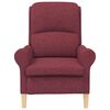 vidaXL Armchair Wine red 76 x 94 x 102 cm Fabric