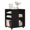 vidaXL Storage Cabinet Black Oak 60 x 53 x 72.5 cm Engineered Wood