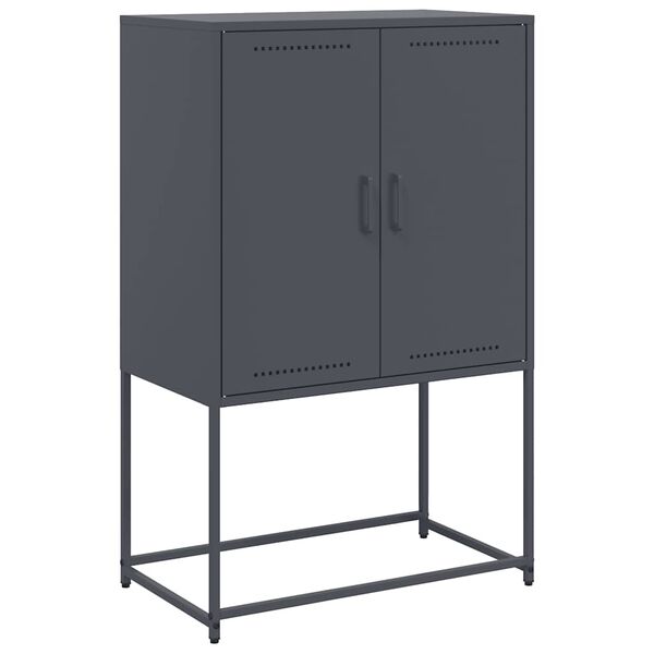 vidaXL Highboard Anthracite 68.5x38.5x107 cm Steel