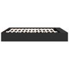vidaXL Bed Frame without Mattress Black 200x200 cm