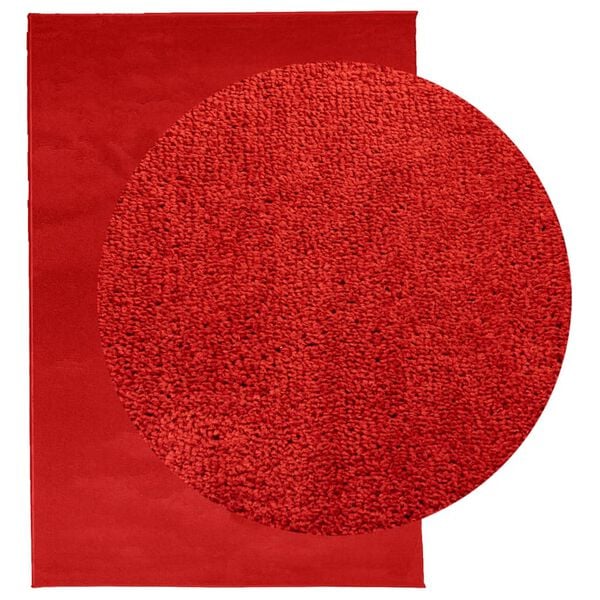 vidaXL Rug OVIEDO Short Pile Red 140x200 cm