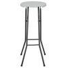 vidaXL Folding Bar Stools 2 pcs HDPE and Steel White