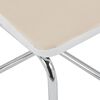 vidaXL Cantilever Dining Chairs 2 pcs Cappuccino Faux Leather