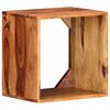 vidaXL Wall Cube Shelf Brown 40 x 30 x 40 cm Solid Acacia Wood