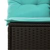 vidaXL 11 Piece Garden Sofa Set with Cushions Black Poly Rattan Acacia