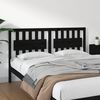 vidaXL Bed Headboard Black 155.5x4x100 cm Solid Wood Pine
