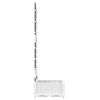 vidaXL Garden Planter White 40 x 40 x 125.5 cm Steel