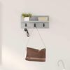 vidaXL Wall-Mounted Coat Rack Concrete Grey 40 x 10.5 x 18 cm