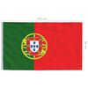 vidaXL Portugal Flag 90x150 cm