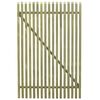 vidaXL Picket Garden Gate Impregnated Pinewood 100x150 cm