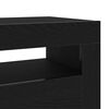 vidaXL TV Cabinet Black Oak 90 x 35 x 40 cm Engineered Wood