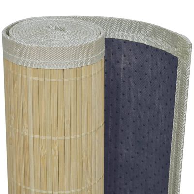 Rectangular Natural Bamboo Rug 120 x 180 cm
