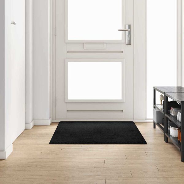 vidaXL Carpet Runner Black 100 x 150 cm 100% Polypropylene Tuft