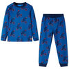 vidaXL Kids' Pyjamas with Long Sleeves Petrol 140