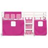 vidaXL Bunk Bed without Mattress Pink 90x200 cm Solid Wood Pine