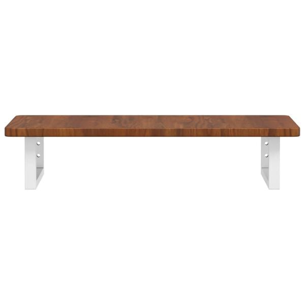 vidaXL Basin Shelf Wall Mounted Steel and Solid Wood Oak
