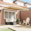 vidaXL Retractable Awning Manual Multicolour 350 x 250 cm