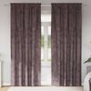 vidaXL Velvet Curtains with Curtains 2 pcs Brown 260 x 140 cm Velvet