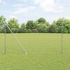 vidaXL Fence with Post Silver 1.5 x 10 m Steel