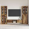 vidaXL TV Cabinet Set with Drawer with Shelf Old Wood Engineered Wood