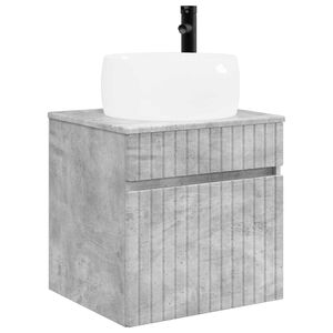 vidaXL Wall-mounted Sink Vanity Concrete Grey 49 x 44.5 x 66 cm