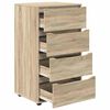 vidaXL Storage Cabinets 2 pcs Sonoma Oak 60 x 48 x 105 cm
