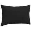 vidaXL Sofa Pillows 2 pcs Black 50 x 30 cm Fabric