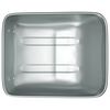 vidaXL Wheelbarrow Tray Replacement Silver 80 x 60 x 25 cm Steel