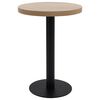 vidaXL Bistro Table | Light brown | MDF | Small | Simple | Bistro Table