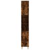 vidaXL Bathroom Cabinet Smoked Oak 30x30x190 cm Engineered Wood