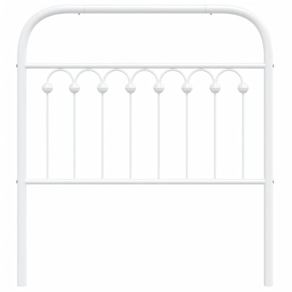 vidaXL Metal Replace Headboard White 90 cm