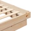 vidaXL Bed Frame without Mattress Solid Wood 200x200 cm