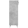 vidaXL Shoe Cabinet Concrete Grey 30x35x105 cm Engineered Wood