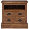 vidaXL Storage Cabinet Natural 60 x 30 x 60 cm Solid Teak Wood