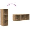 vidaXL TV Cabinet Set Wall-mounted 3 pcs Artisan Oak Engineered Wood