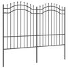 vidaXL Garden Fence Grey 240 x 190 cm Powder-coated steel