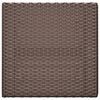 vidaXL Folding Bistro Table Brown 55x54x71 cm Poly Rattan