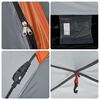 vidaXL Camping Tent 5-Person Grey and Orange Quick Release