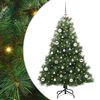vidaXL Artificial Christmas Tree with 150 LEDs Green 150 cm PE and PVC