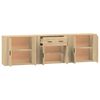 vidaXL Sideboards 3 pcs Sonoma Oak Engineered Wood