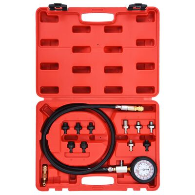 vidaXL 12 Piece Oil Pressure Gauge Tester Kit