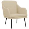 vidaXL Armchair Cream 63x76x80 cm Fabric