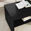 vidaXL Coffee Table Black Oak 60 x 50 x 40 cm Engineered Wood